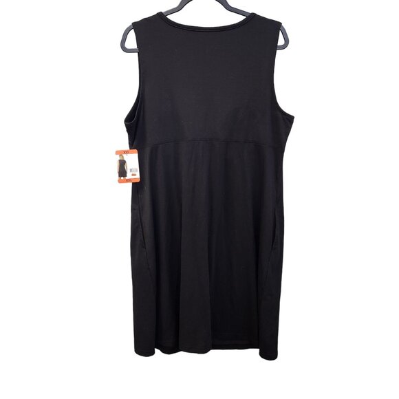 Gerry Women's XXL Black Stretch Sleeveless Dress 2236 - Picture 2 of 9